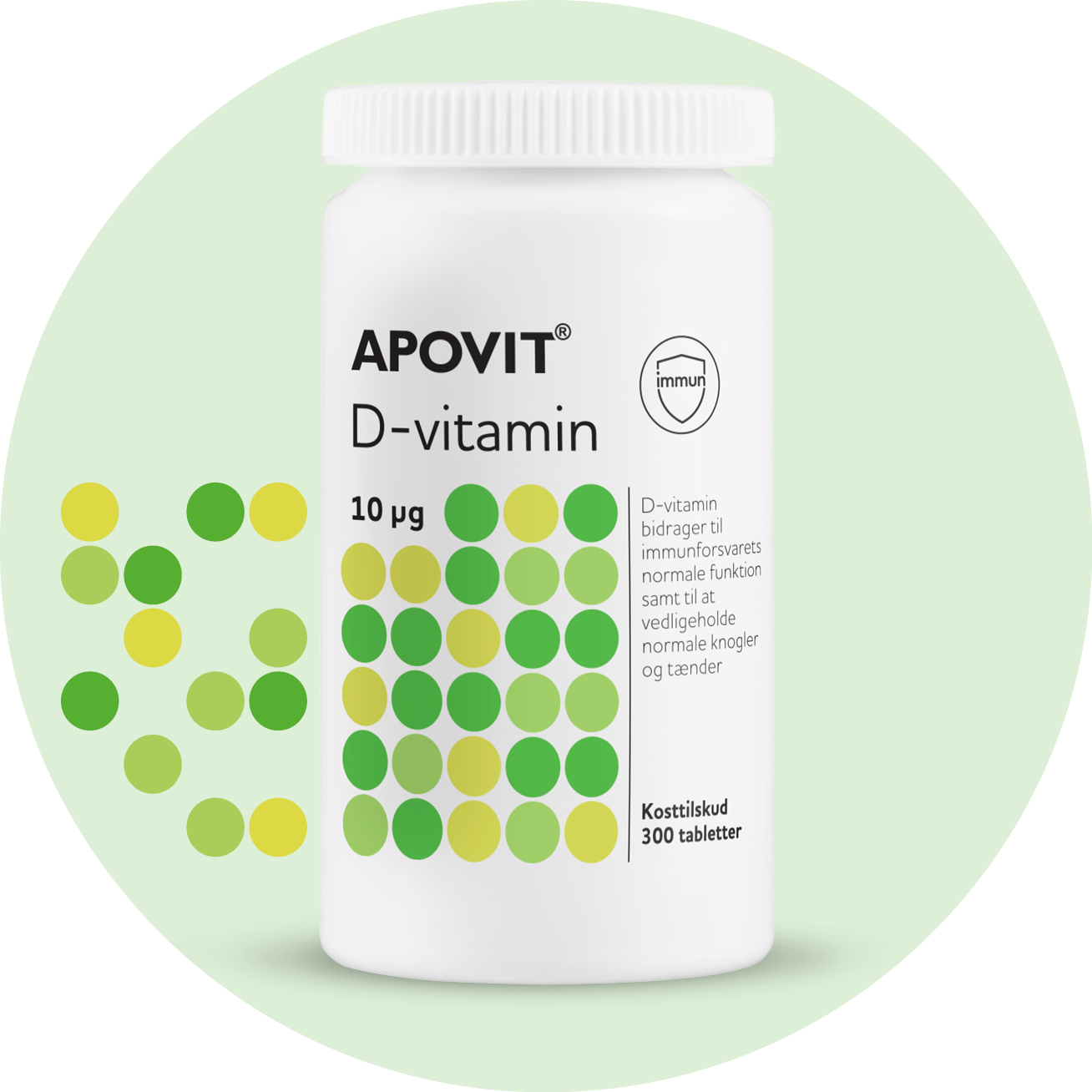 D-vitamin tabletter – APOVIT med 10 µg til knogler, tænder og muskler