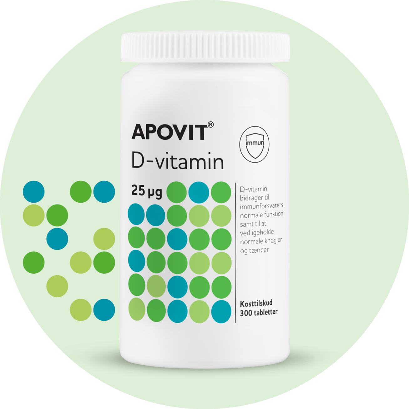 D-vitamin tabletter – APOVIT med 25 µg til knogler, tænder og muskler